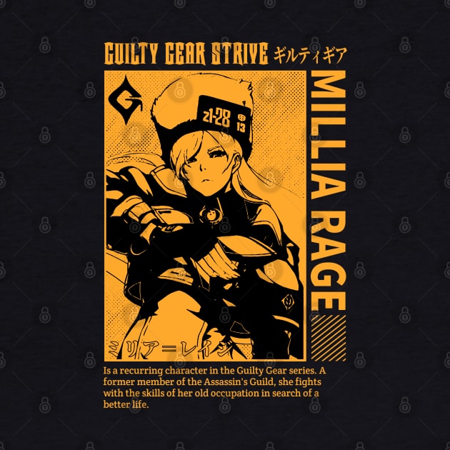 Millia guilty strive orange by NekerArt